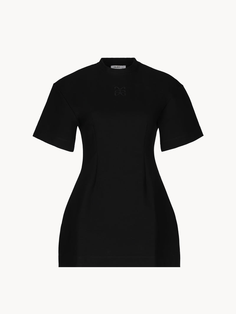 CELĒIT GIRLY OVERSIZED DRESS BLACK