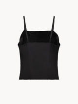 CELĒIT SATIN TANK BLACK