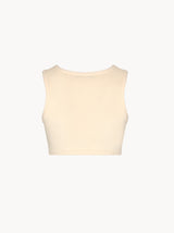 CELĒIT LABEL CROP TOP IVORY