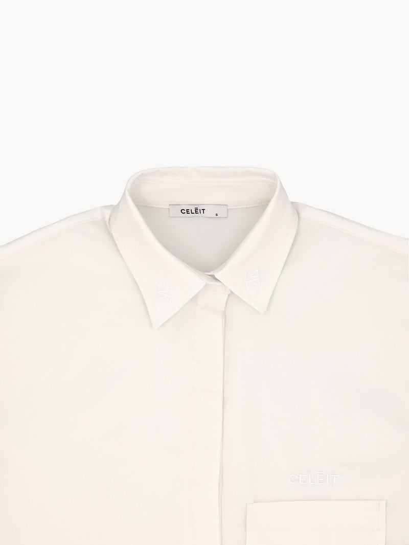 CELĒIT CROP SHIRT IVORY