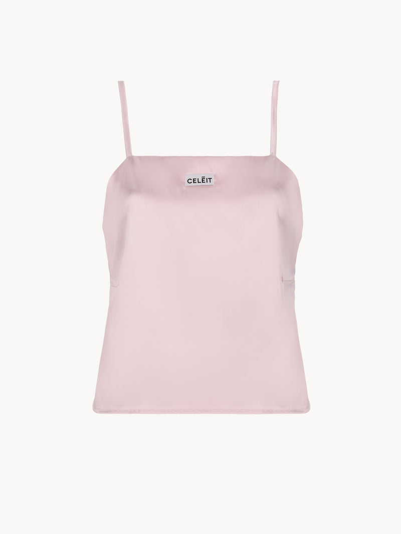 CELĒIT SATIN TANK PINK