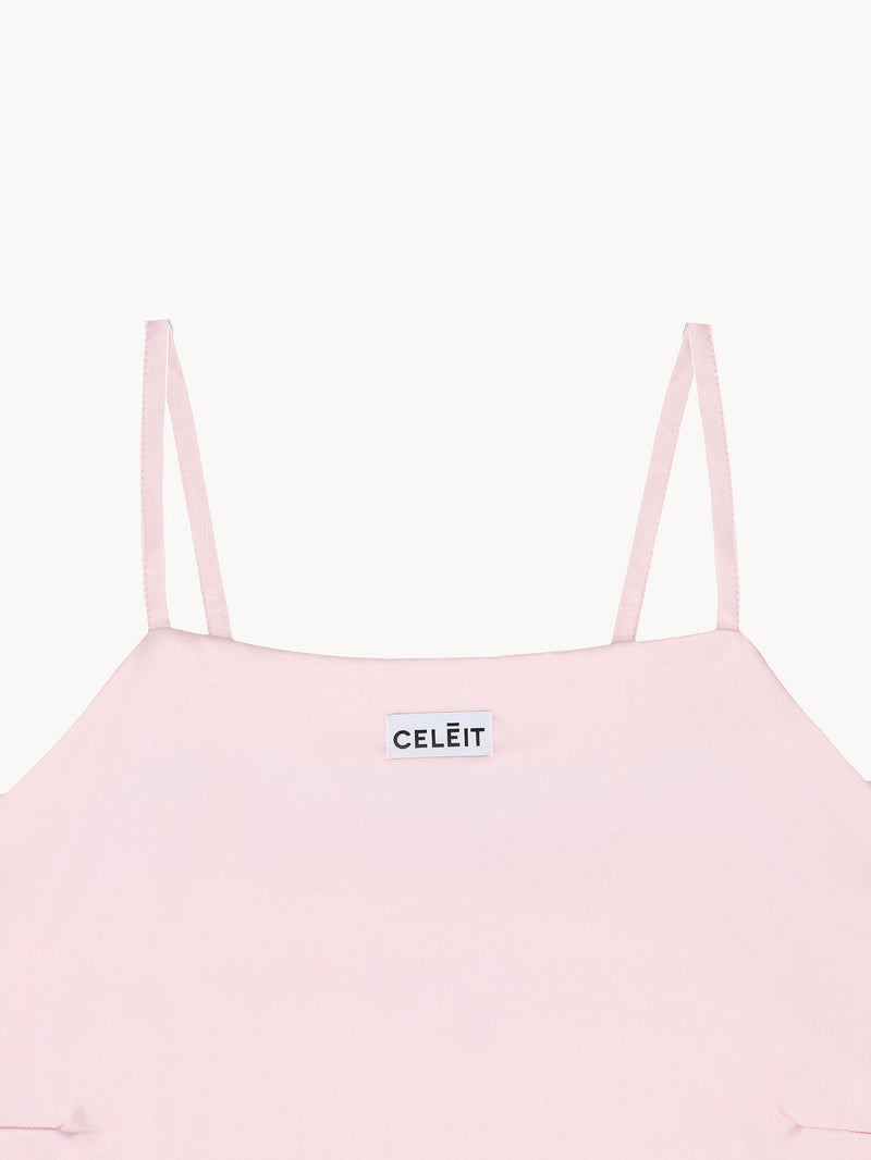 CELĒIT SATIN TANK PINK