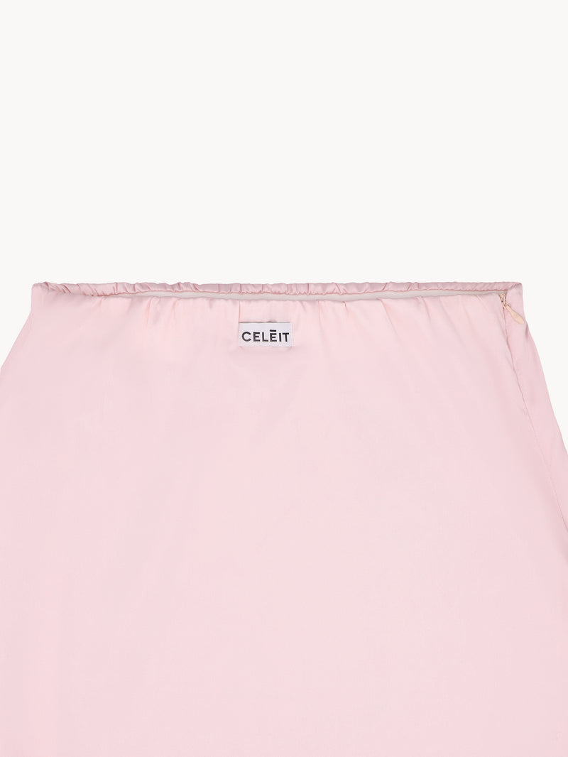 CELĒIT SATIN SKIRT PINK