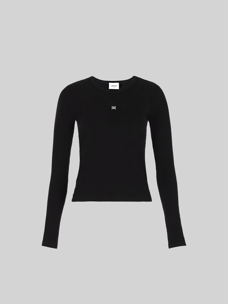 RIB LONG SLEEVE BLACK 