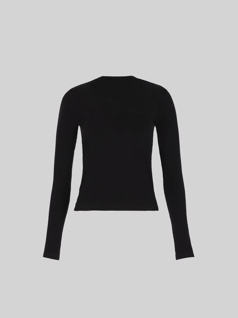RIB LONG SLEEVE BLACK 