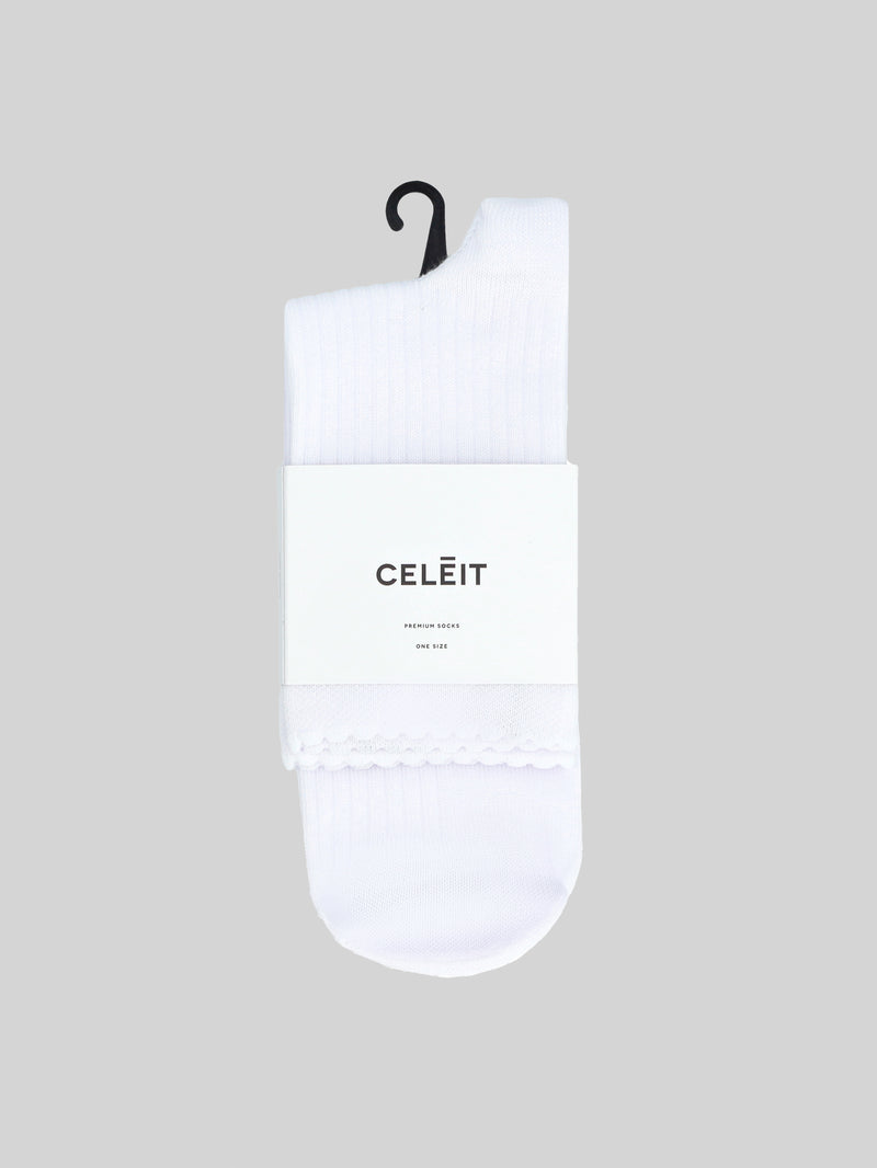 CELĒIT SOCKS WHITE - 1 PAIR