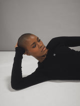 RIB LONG SLEEVE BLACK 