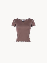 CELĒIT EDGE TEE BROWN