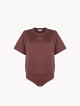 CELĒIT STAY-IN TEE BROWN