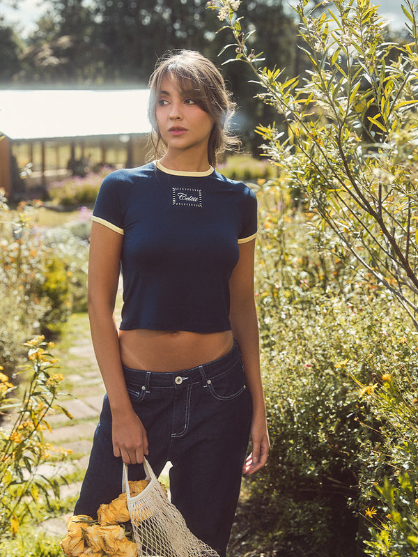 CELĒIT BABY TEE NAVY