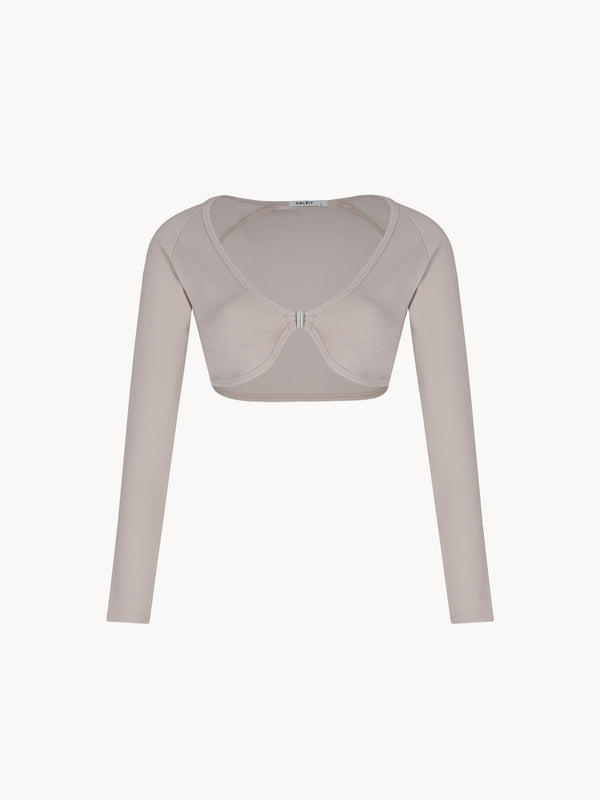 CELĒIT RAGLAN CROP SLEEVE BEIGE