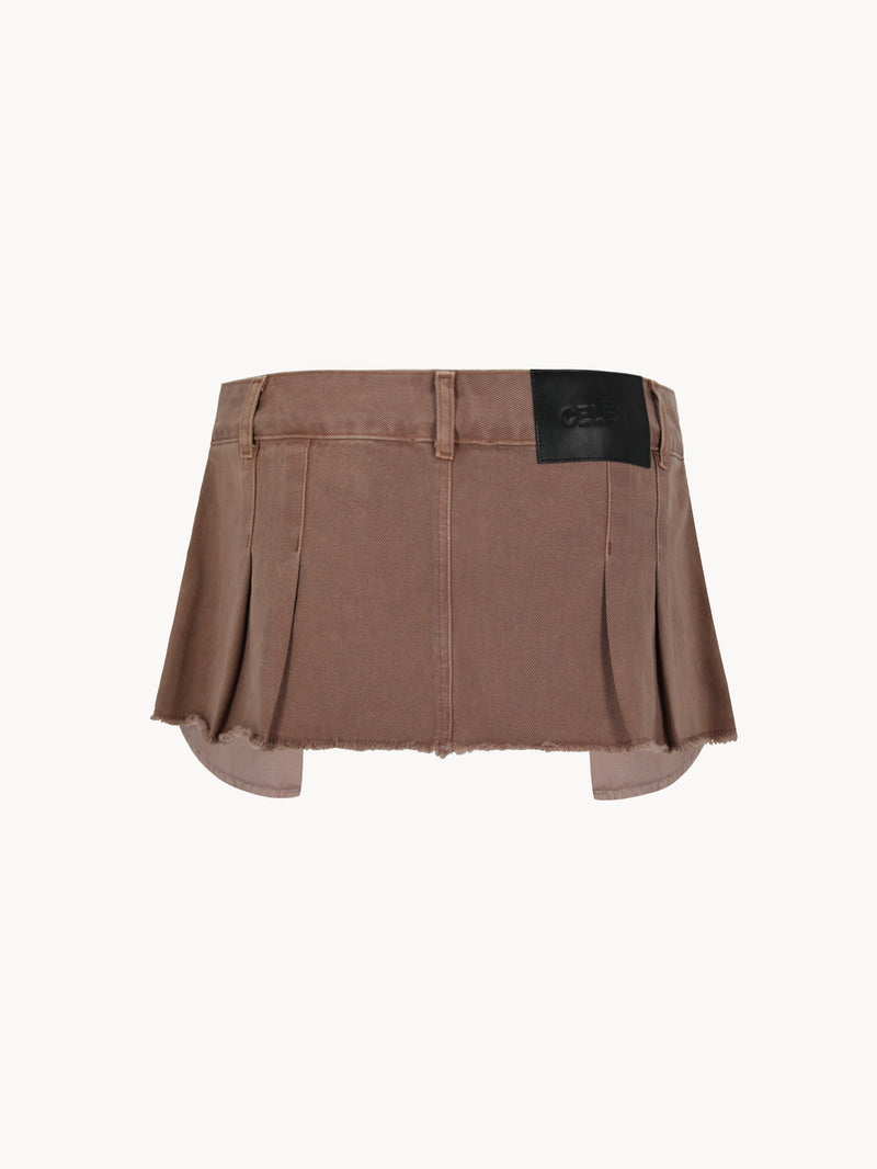 CELĒIT MINI SKIRT BROWN