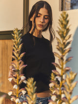 CELĒIT LOGO TEXTURED TEE BLACK
