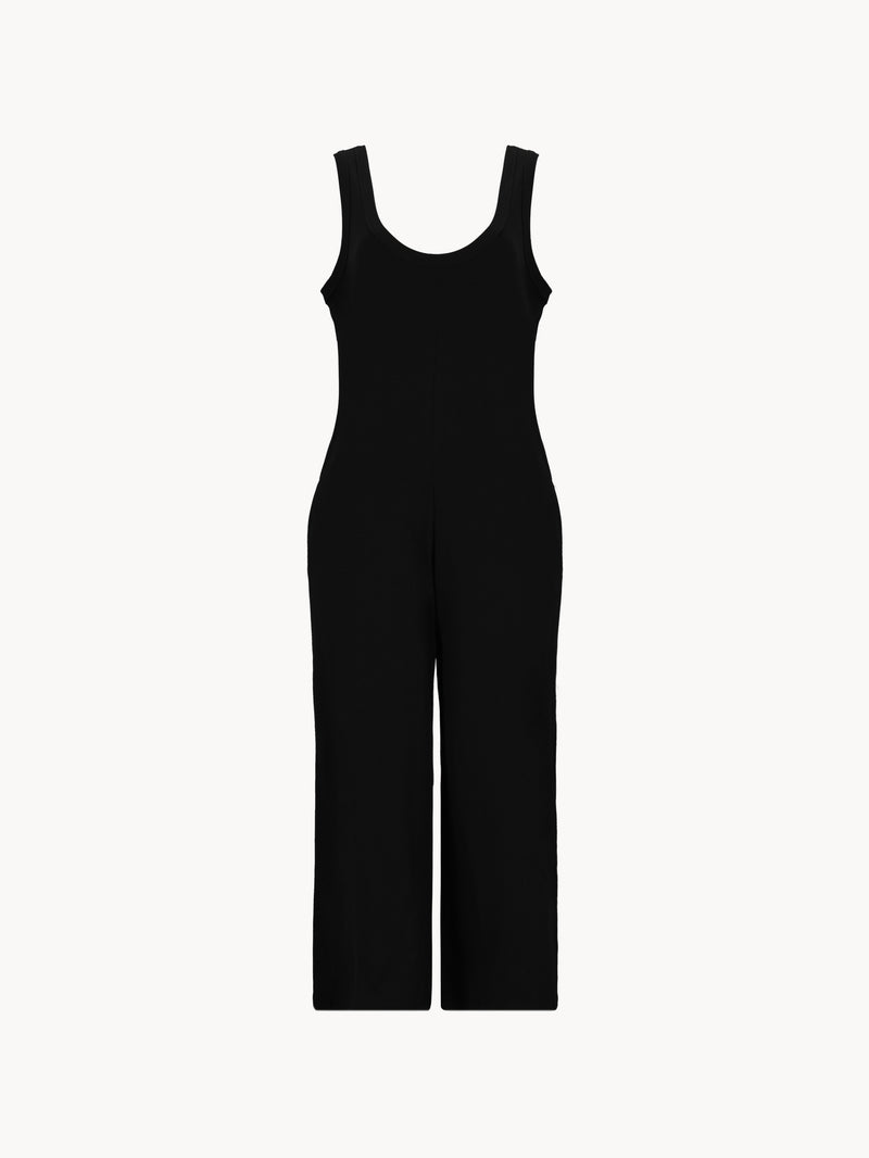 CELĒIT RIB JUMPSUIT BLACK