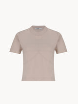 CELĒIT LOGO TEXTURED TEE BEIGE