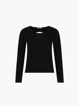CELĒIT OPENBACK LONG SLEEVE BLACK