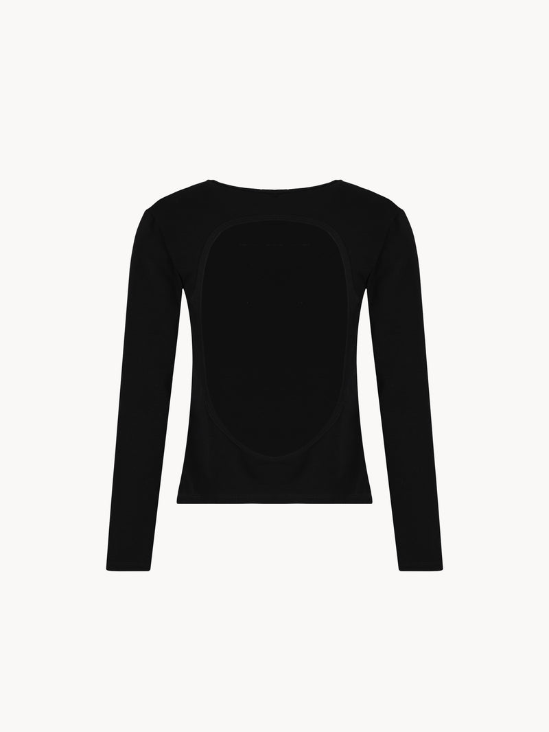 CELĒIT OPENBACK LONG SLEEVE BLACK