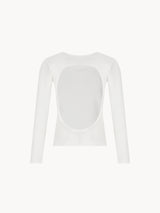 CELĒIT OPENBACK LONG SLEEVE WHITE