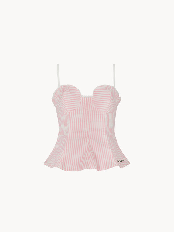 CELĒIT POPLIN TOP PINK