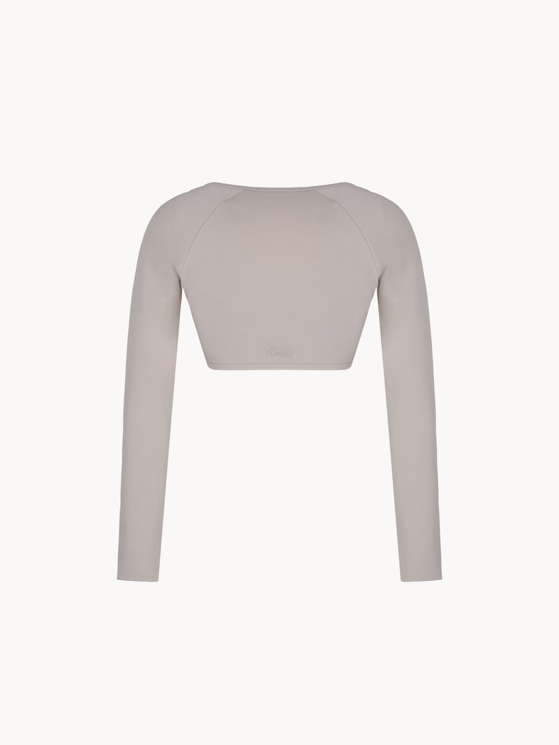 CELĒIT RAGLAN CROP SLEEVE BEIGE